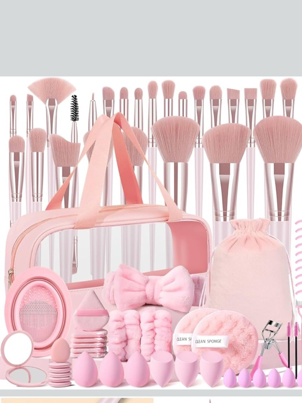 72 pc Makeup Brush and Accessories Set